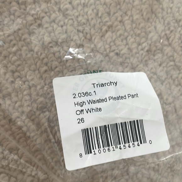 NWT triarchy denim Ms. Hayworth high rise pleated pant 26 curr seas $245 shopbop - Picture 9 of 10